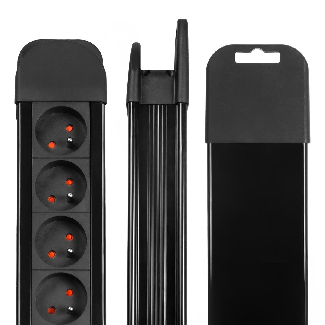 Maclean Power Strip, 10-outlet extension cord, 2 switches, overload protection and indicator, 3680W, MCE10