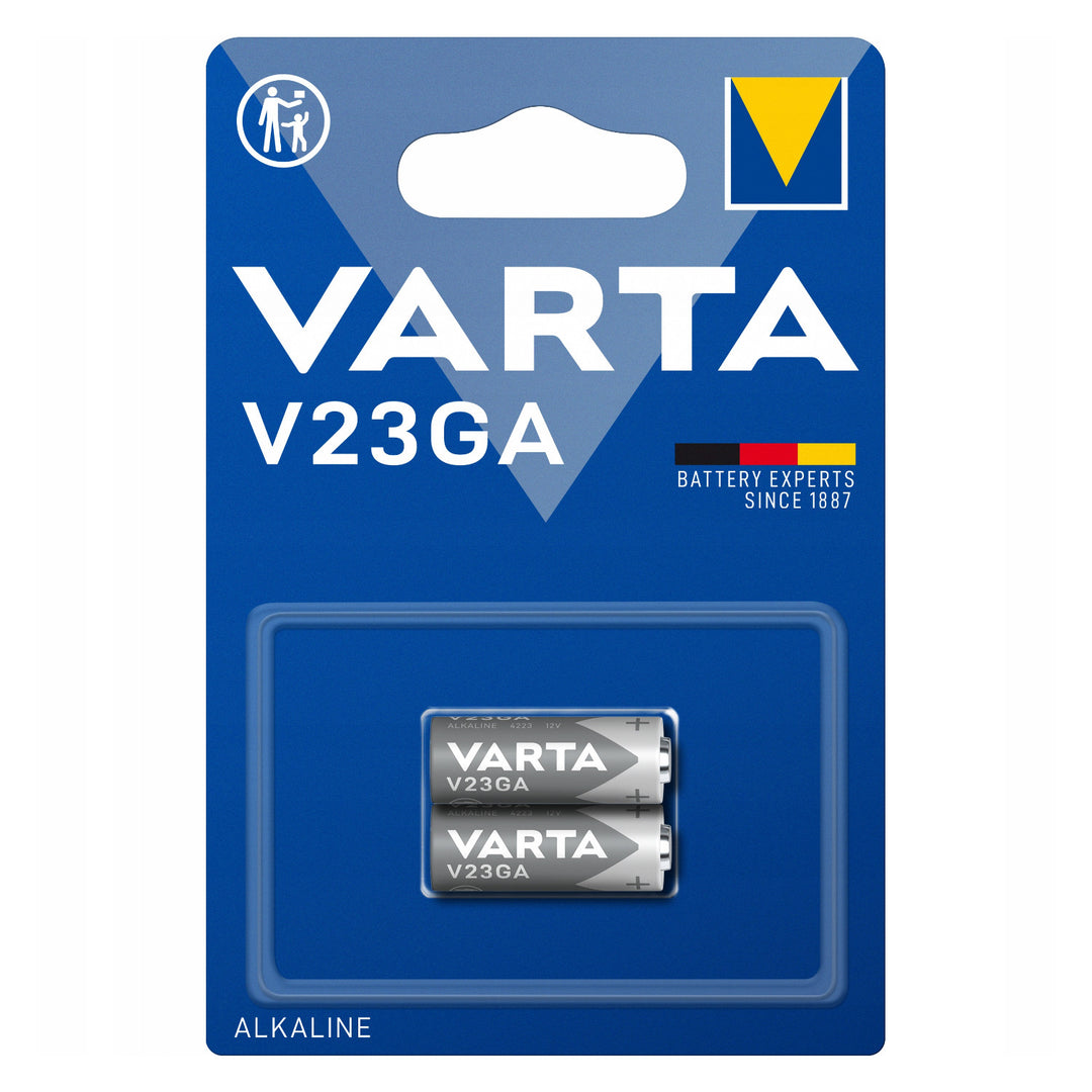 Barta V23GA 23A 12V Alkaline Battery for Remote Controls and Alarms - 2 pieces