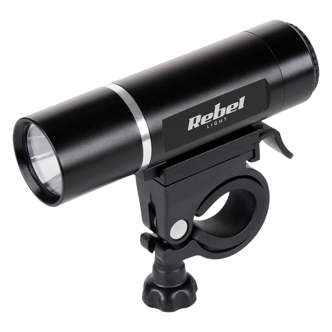 Rebel URZ0015 Bike Light Set Front 1x LED 3W + Rear 3x LED Battery Powered Bicycle Lamps