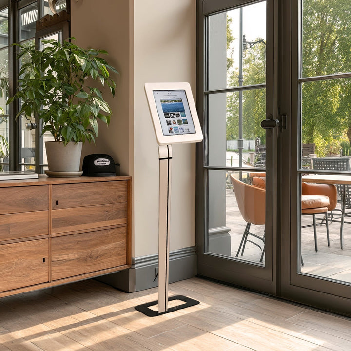 Maclean MC-645 Anti Theft Floor Tablet Stand Secure Lock Universal Display VESA iPad Samsung Galaxy