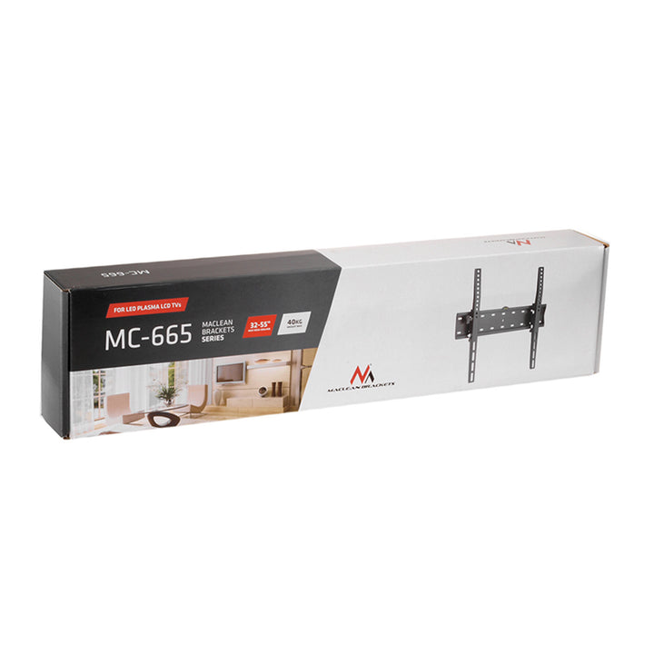 Maclean MC-665 TV Bracket Wall Mount LED LCD Plasma 32'' - 75" 40kg Steel Adjustable