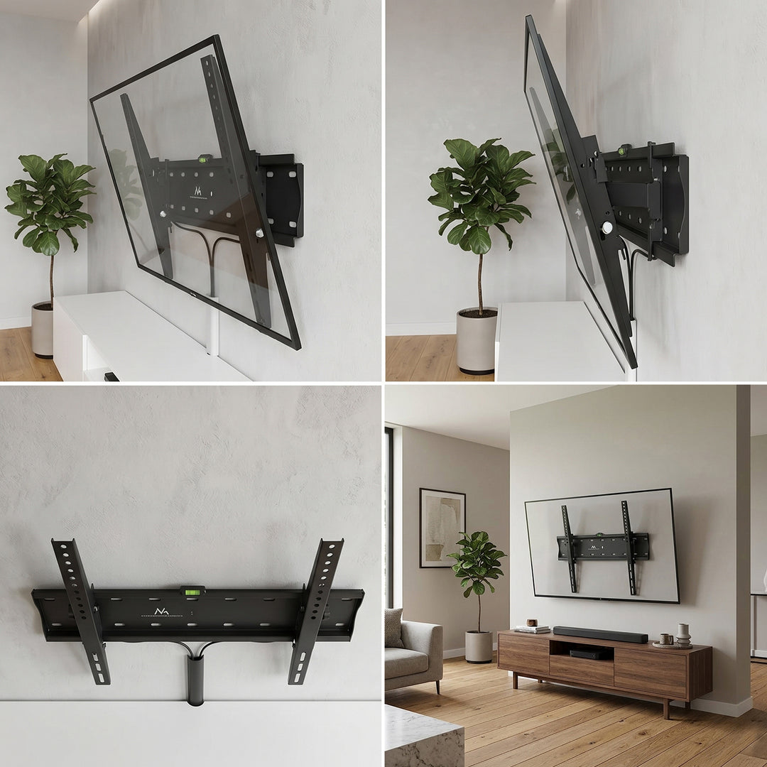 Maclean MC-665 TV Bracket Wall Mount LED LCD Plasma 32'' - 75" 40kg Steel Adjustable