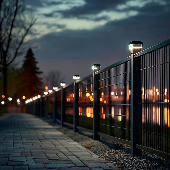 GreenBlue solar LED pole lamp, 60x60mm, envelope canopy, GB126