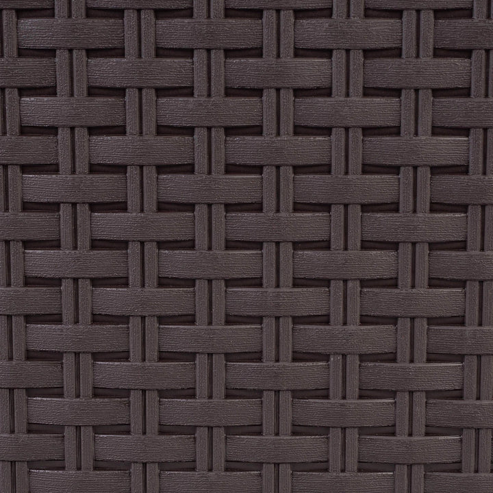 Curver 209906 Storage Unit with Drawers Curver Rattan Style Chest of Drawer Organiser Closet 4x 14L - Brown