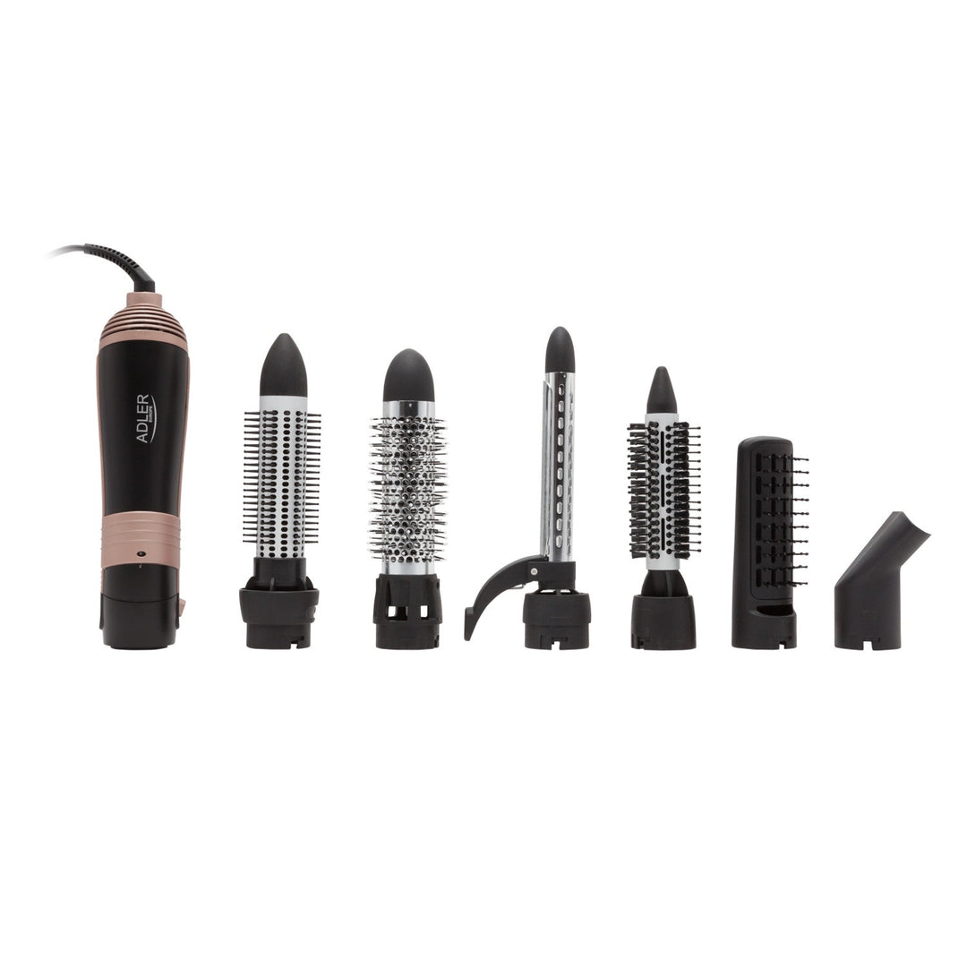 Adler curling-drying iron, multifunctional, 6 attachments, 2 temperature settings, 1000W, AD 2022