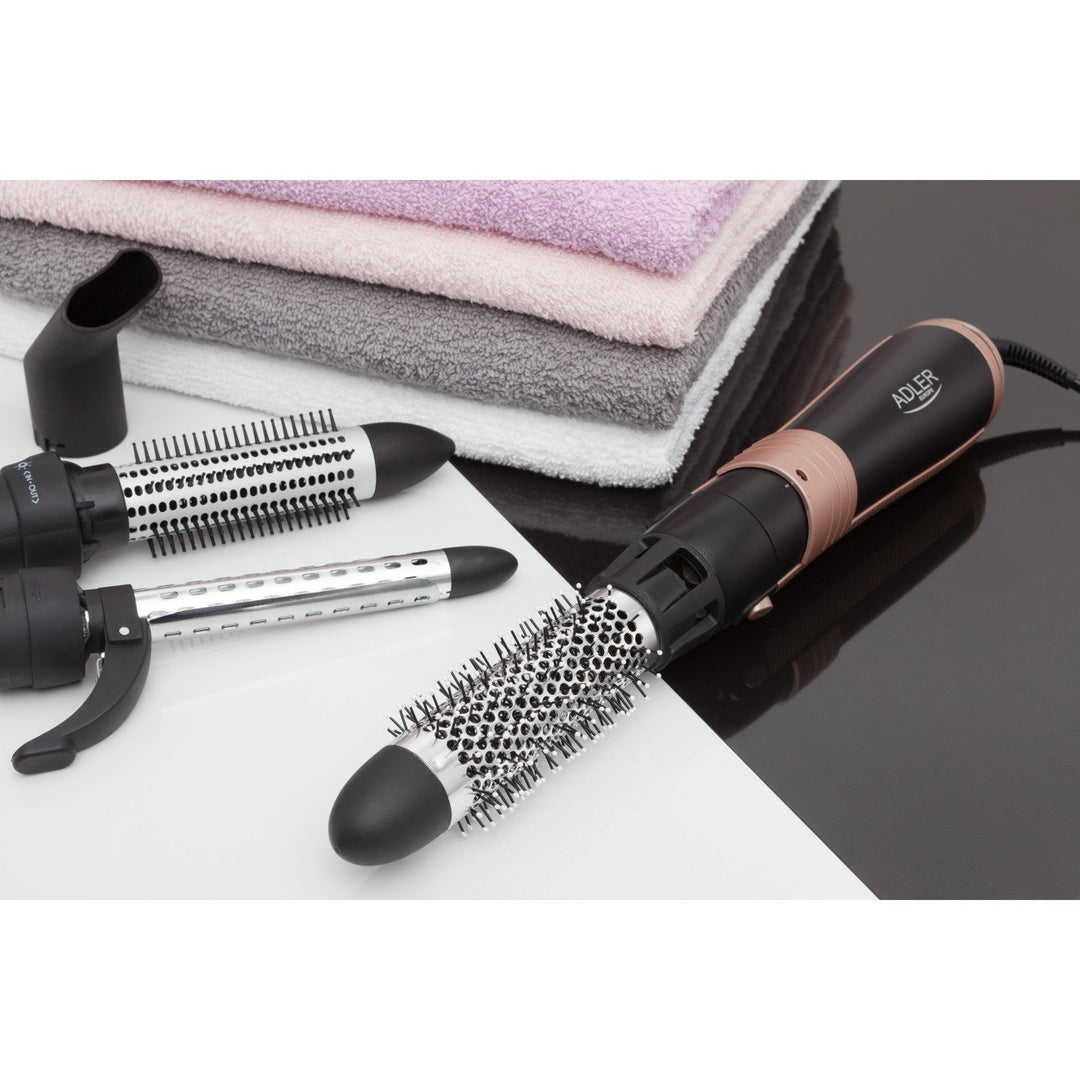 Adler curling-drying iron, multifunctional, 6 attachments, 2 temperature settings, 1000W, AD 2022
