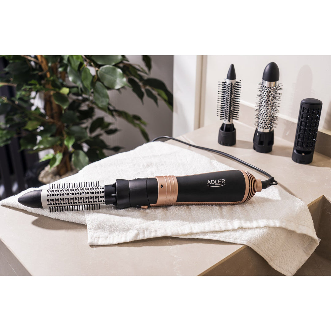Adler curling-drying iron, multifunctional, 6 attachments, 2 temperature settings, 1000W, AD 2022