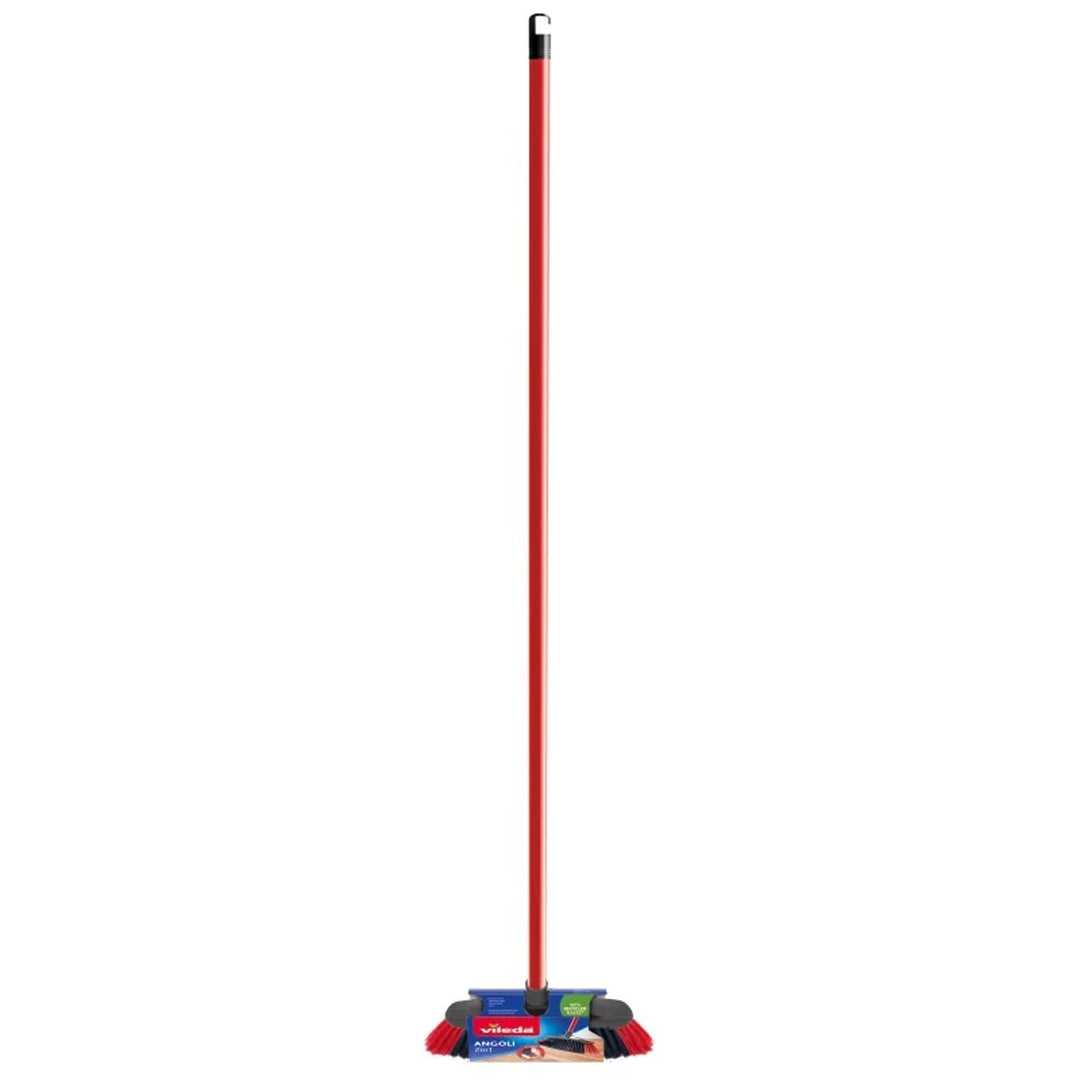 Vileda Broom XXL 2-in-1 Sweeping 2 Types of Bristles Double Cleaning Power Set 130cm