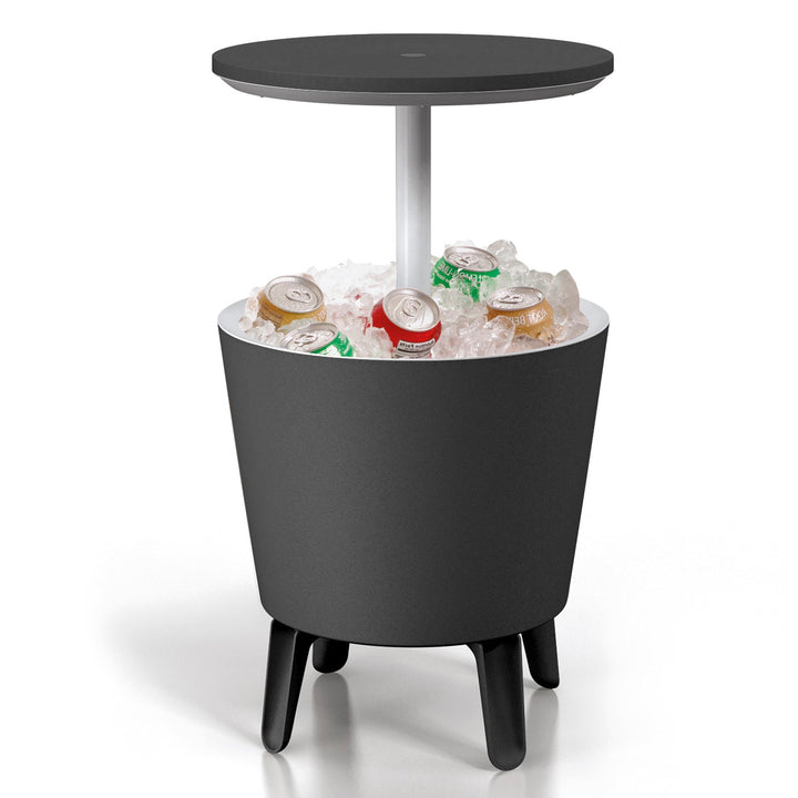 Curver Outdoor Keter Garden Cool Bar Coffe Table with Cooling Function, Grey