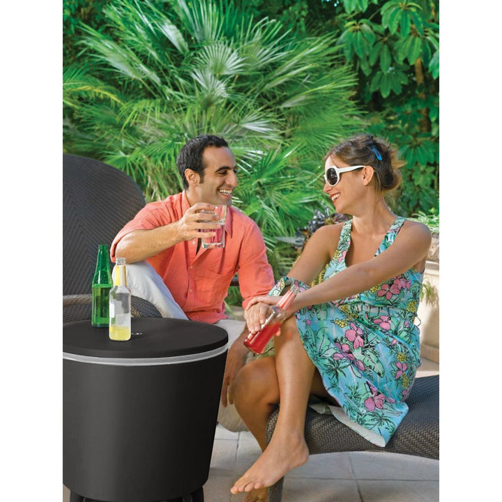 Curver Outdoor Keter Garden Cool Bar Coffe Table with Cooling Function, Grey