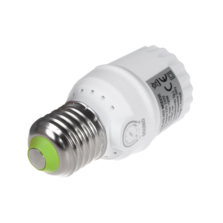 Maclean sound sensor bulb holder, E27 with sound sensor, max 100W, range 30dB - 90dB, MCE232