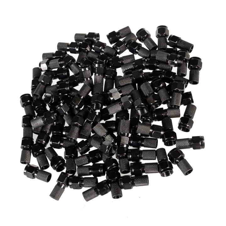 Maclean TV Systems MCTV-903 F Type Professional Satellite Connector 6.8mm RG5.9, RG6 black nickel with gasket
