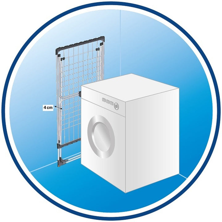 Vileda Aluminum 100 laundry dryer resistant to rust and harsh weather conditions