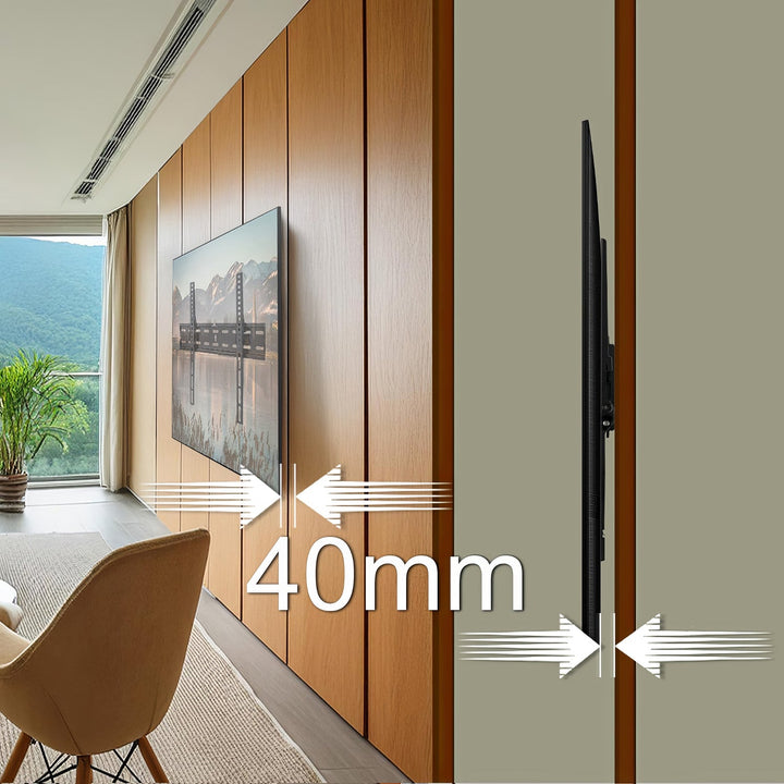 MACLEAN BRACKETS MC-862 Universal TV Wall Mount Bracket Extra Sturdy Adjustable 26'' - 55" 40kg VESA