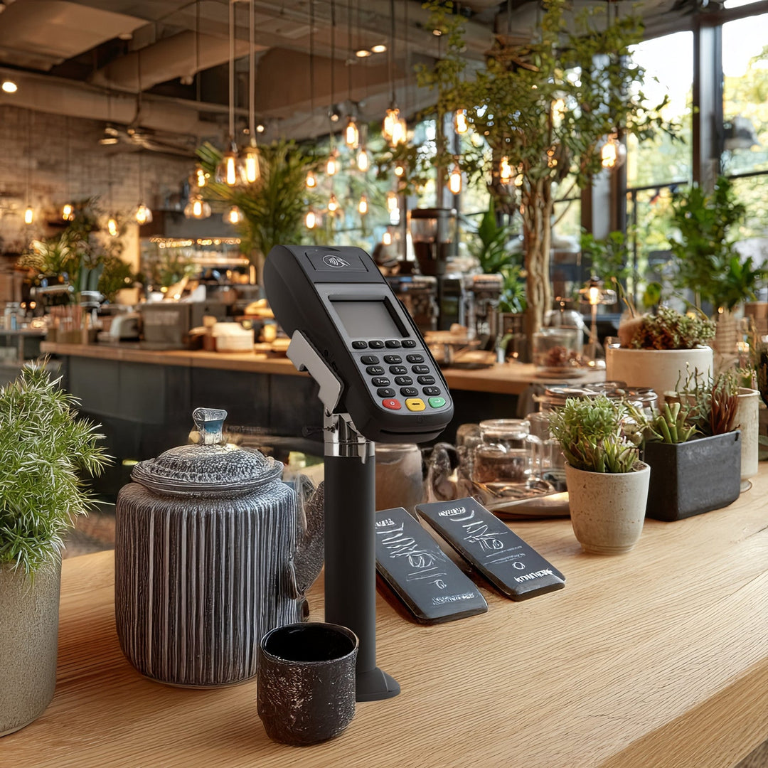 Maclean MC-847 Payment Terminal Card Holder Desk Table Mount Adjustable Universal Pole Tabletop Stand