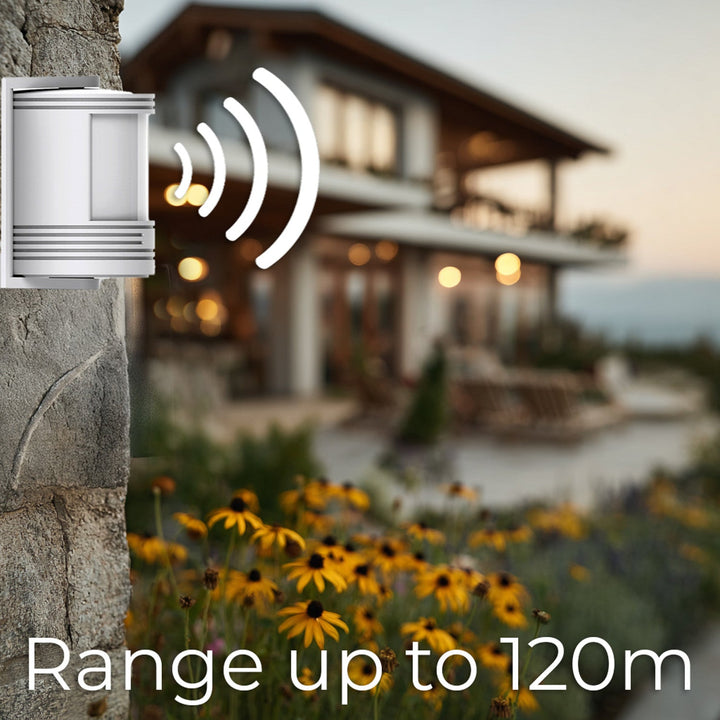 GreenBlue GB212 Wireless input siren, motion sensor 52 white tunes, 230V, max. 8 sensors