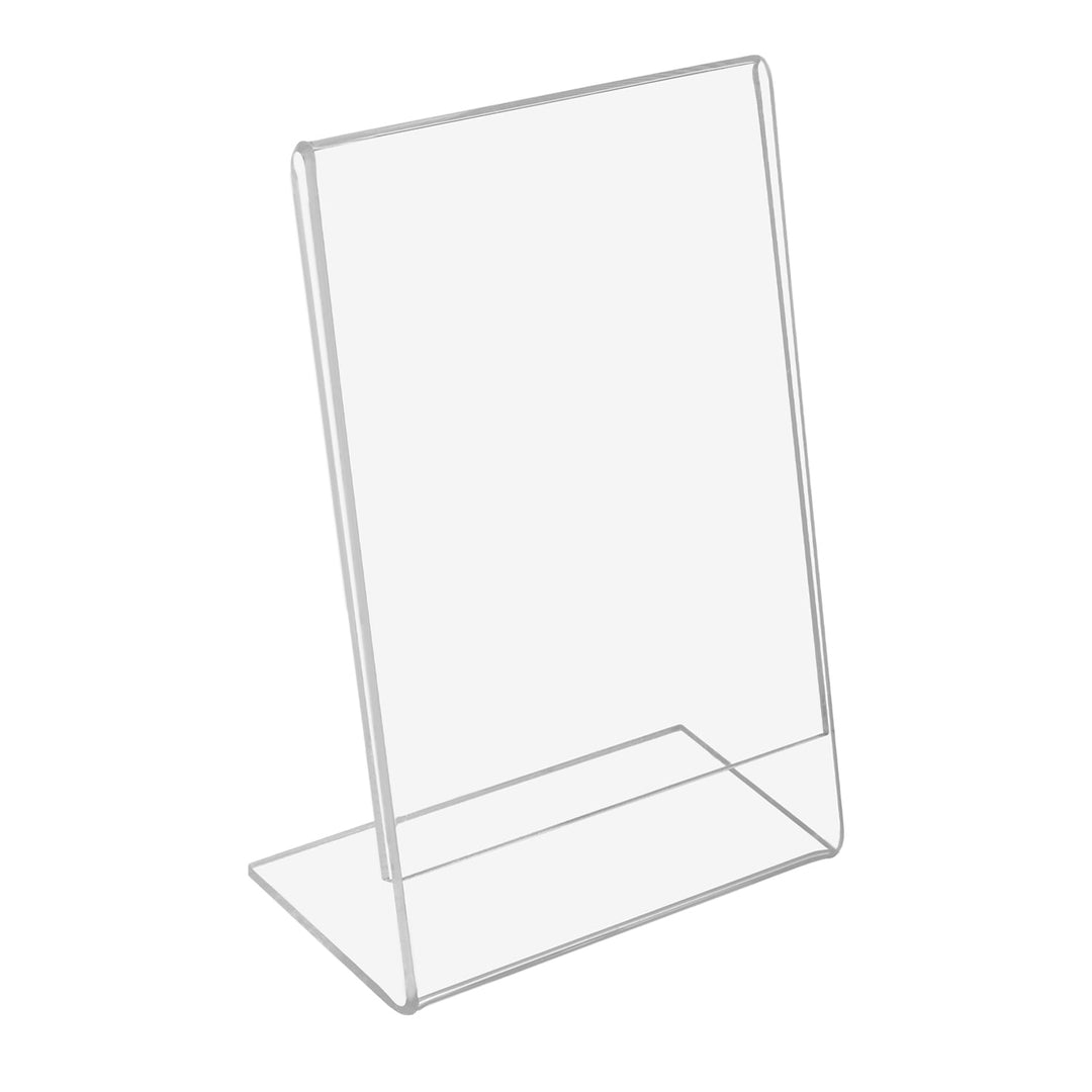 Stand stand stand A7 for description, leaflet, menu, type L, vertical, transparent