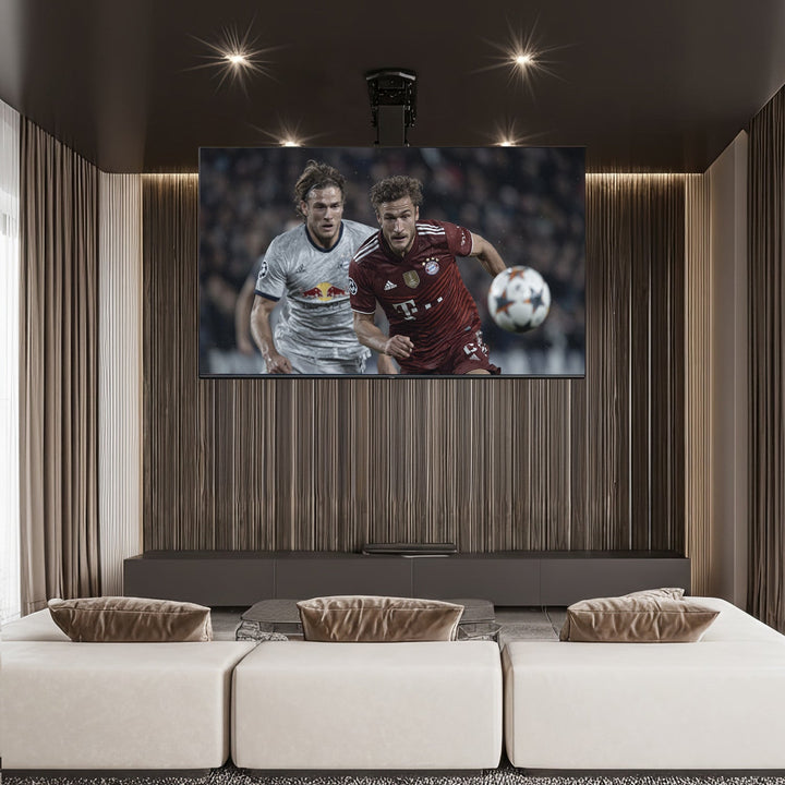 Maclean MC-880 Electric TV Bracket Holder Ceiling Mount 32" - 70" Remote Control VESA Universal 35kg