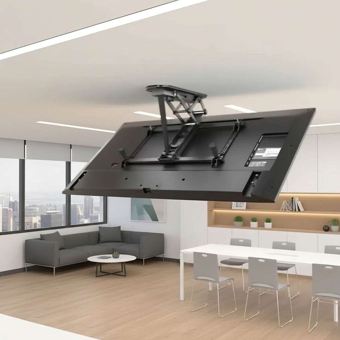 Maclean MC-880 Electric TV Bracket Holder Ceiling Mount 32" - 70" Remote Control VESA Universal 35kg
