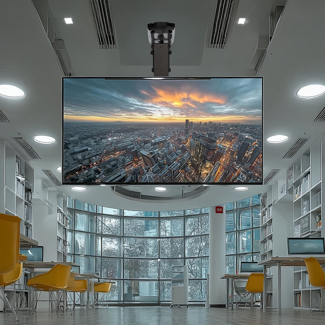 Maclean MC-880 Electric TV Bracket Holder Ceiling Mount 32" - 70" Remote Control VESA Universal 35kg
