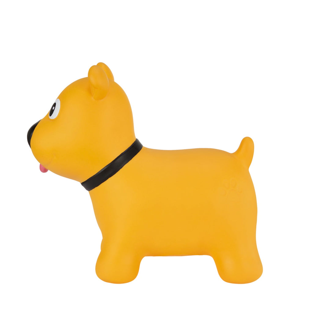 Tootina's yellow dog - inflatable jumping toy for children