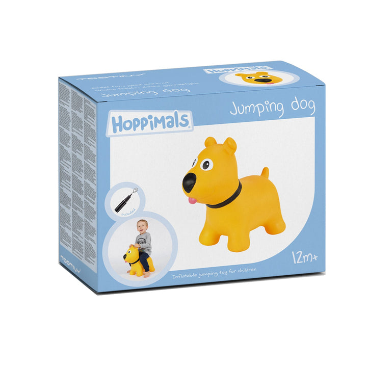 Tootina's yellow dog - inflatable jumping toy for children