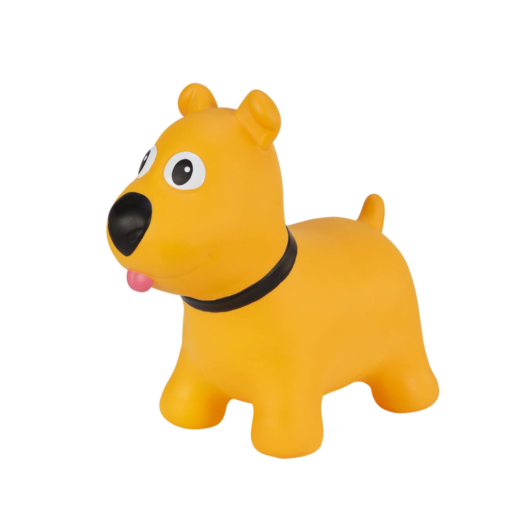 Tootina's yellow dog - inflatable jumping toy for children