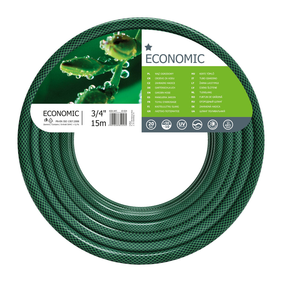Cellfast Economic flexible garden hose 3/4 "15m 3 layers