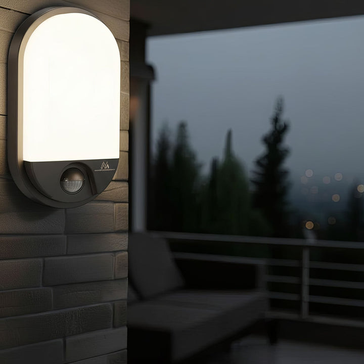 Maclean MCE340 Infrared Sensor LED Wall Lamp Motion Dusk Sensor Light Lighting Energy Saving