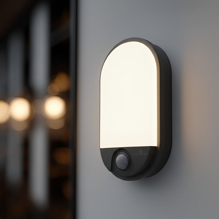Maclean MCE340 Infrared Sensor LED Wall Lamp Motion Dusk Sensor Light Lighting Energy Saving