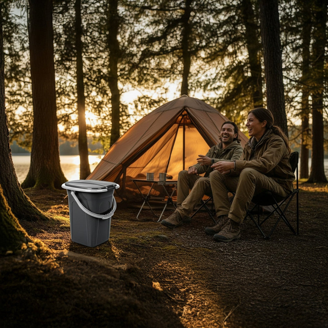 GreenBlue GB320 Portable Camping Toilet WC Bucket, 19L Capacity, with Handle