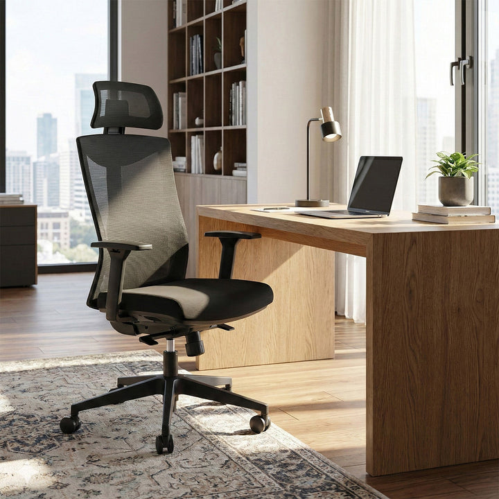 Ergo Office Ergonomic Home Office Chair Wheels Adjustable Mesh Swivel Armrest Durable
