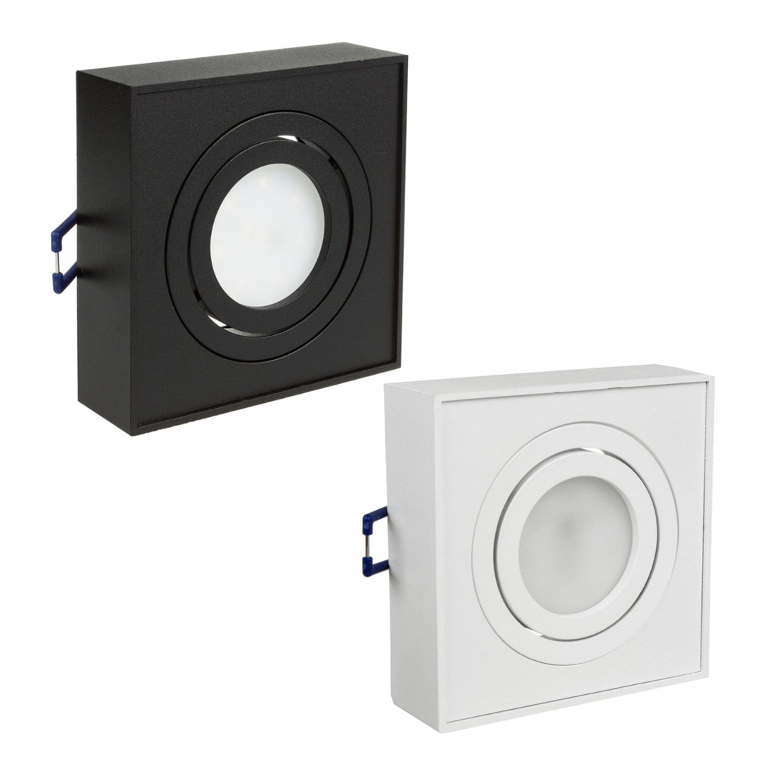 Maclean MCE464 W Ceiling Lighting Fixture Recessed Luminaire Installation Frame GU10 MR16 LED Halogen