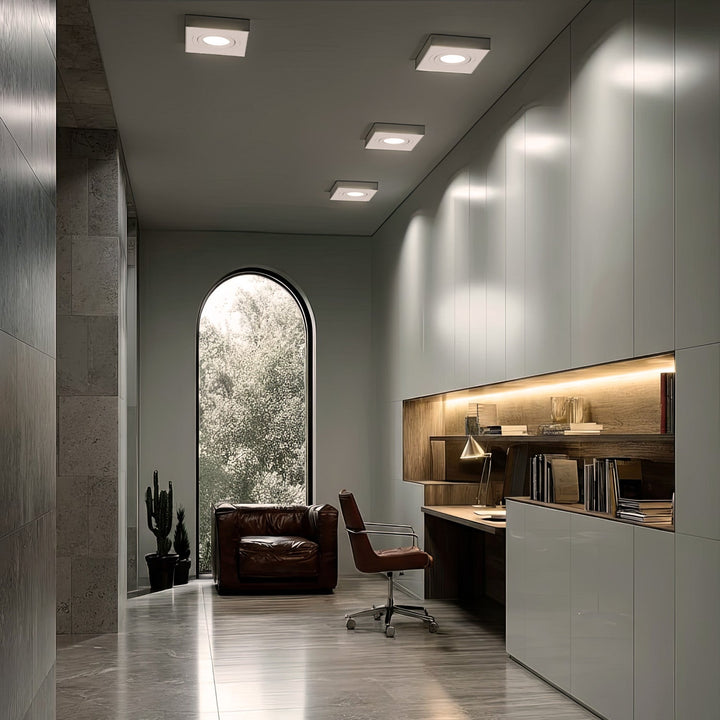 Maclean MCE464 W Ceiling Lighting Fixture Recessed Luminaire Installation Frame GU10 MR16 LED Halogen