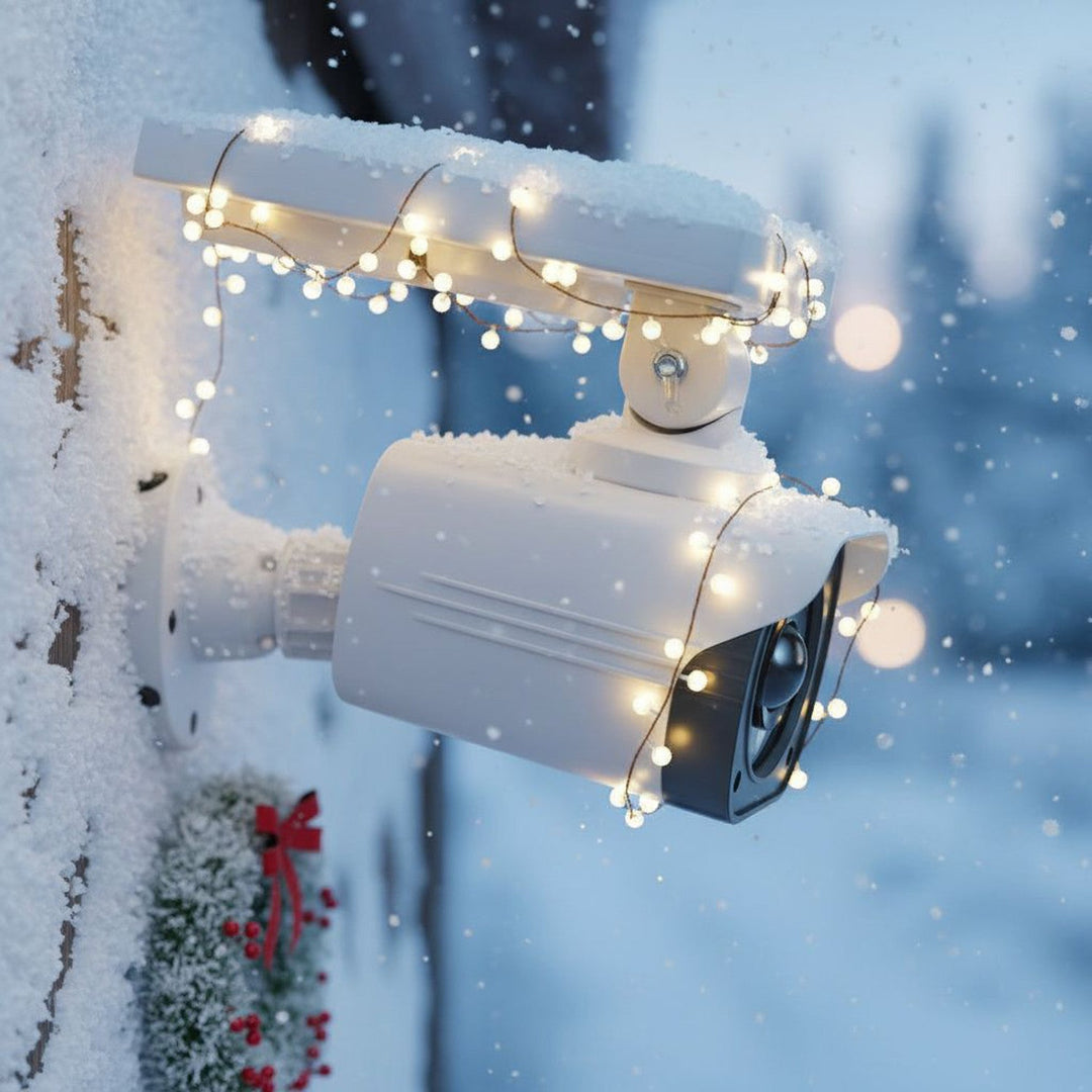 SOL1800S Solar Dummy CCTV Security Camera with LED Light Motion Sensor Red Diode