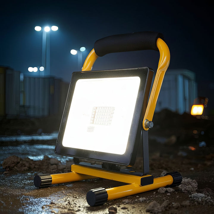 Floor Stand for LED Spotlight Worklight Tripod Floodlight Stand Construction Spotlight Tripod Rotatable Steel (For MCE550 / MCE650)