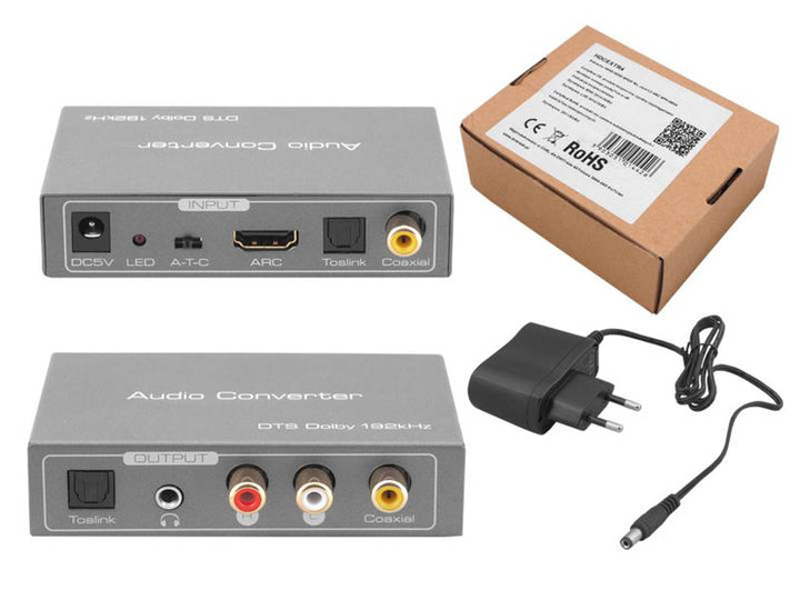 LAMEX lxdm021 Audio Extractor Converter HDMI Toslink Coaxial Analog L / R Jack ATC Full HD 3D 4K HDTV