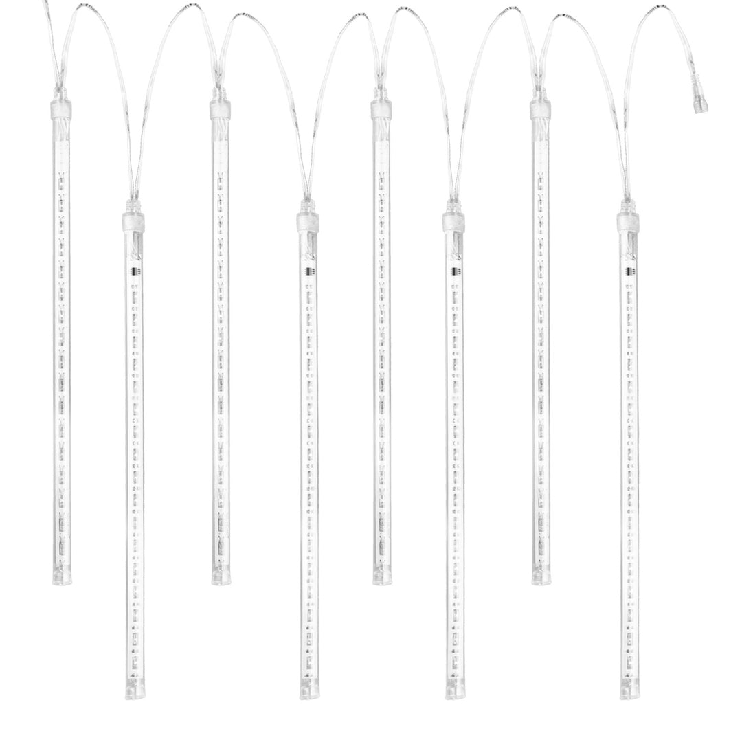 Maclean MCE411 LED Solar Fairy Lights String 144 LED RGB Battery IP44 Icicle Christmas Tree