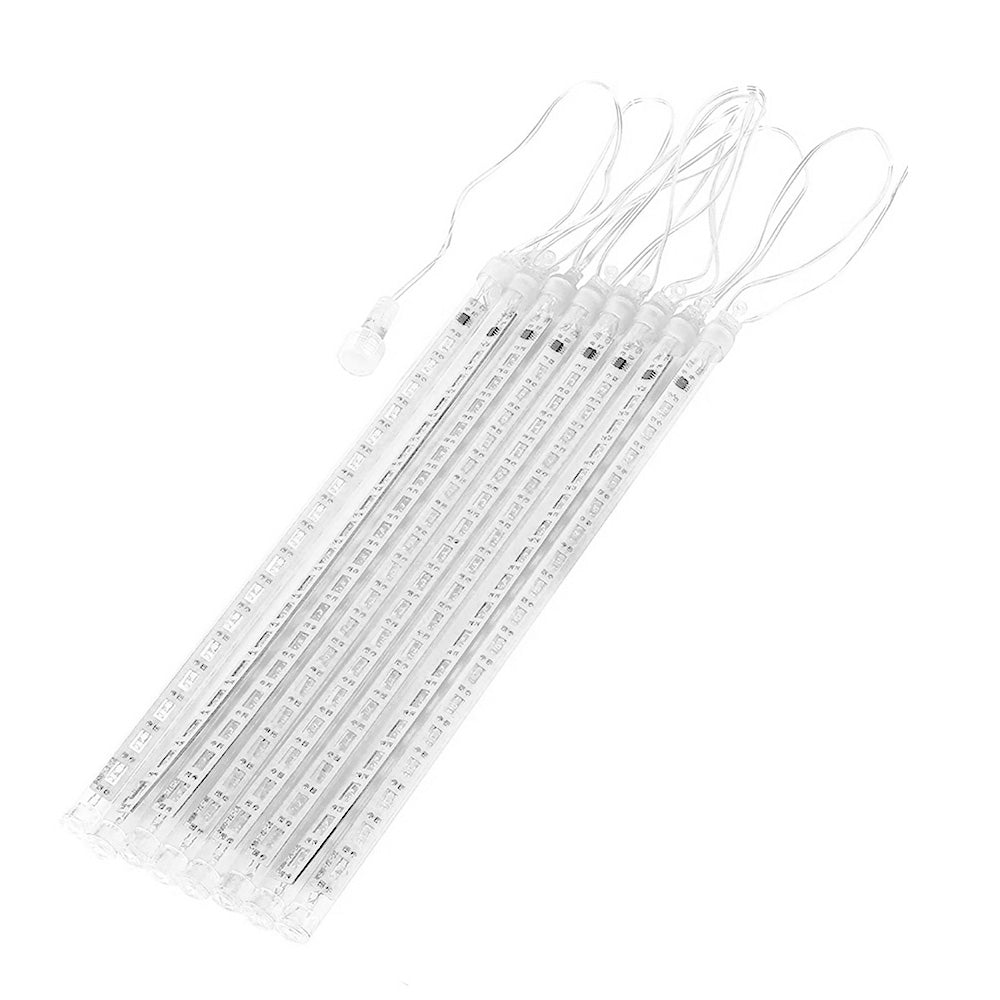 Maclean MCE411 LED Solar Fairy Lights String 144 LED RGB Battery IP44 Icicle Christmas Tree