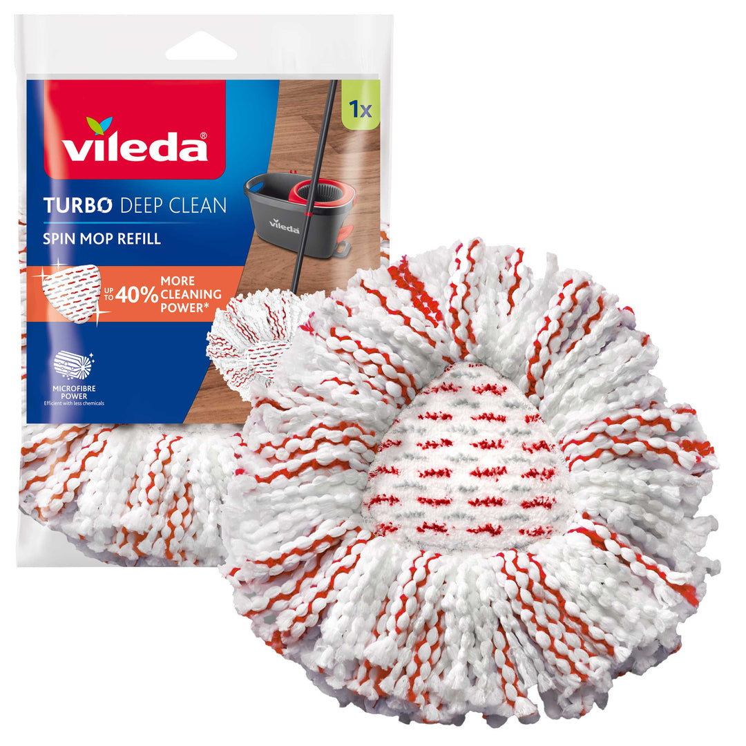 Vileda Turbo Deep Clean microfiber spin mop head