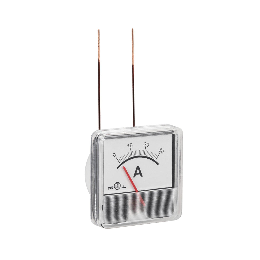 Analog DC current indicator 0-30A square MIE2135