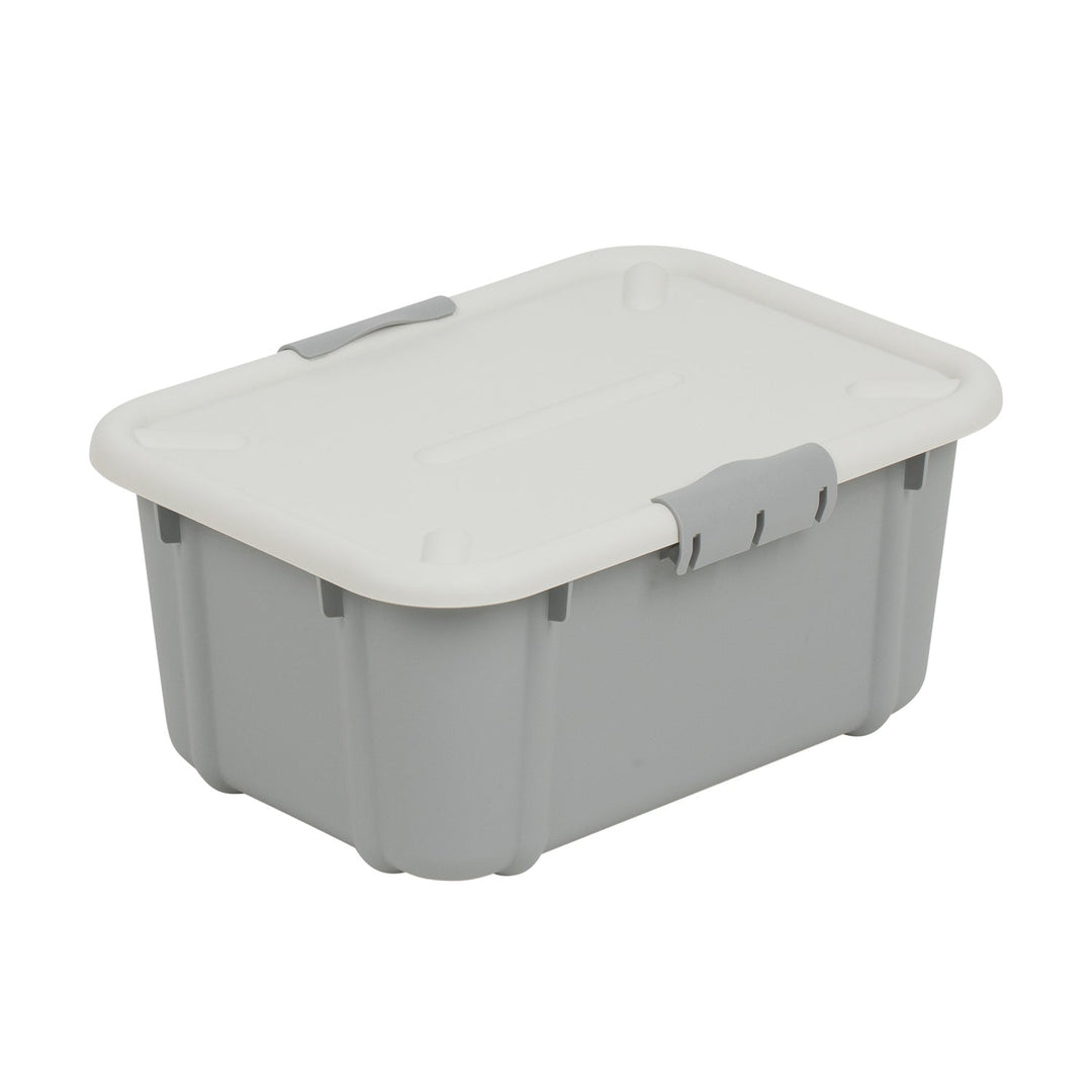 BranQ Velur 8L storage container with lid light grey