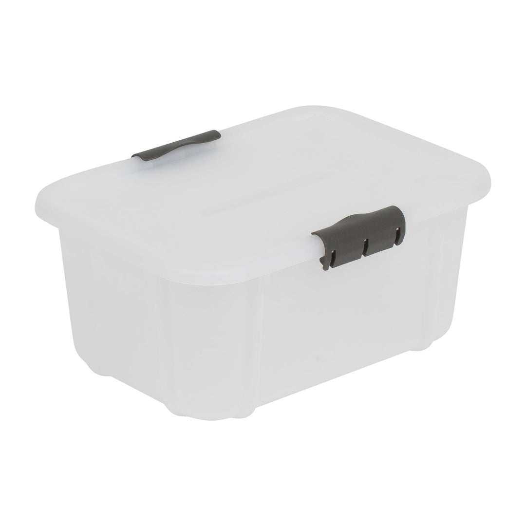 BranQ Velur 8L storage container with lid - transparent