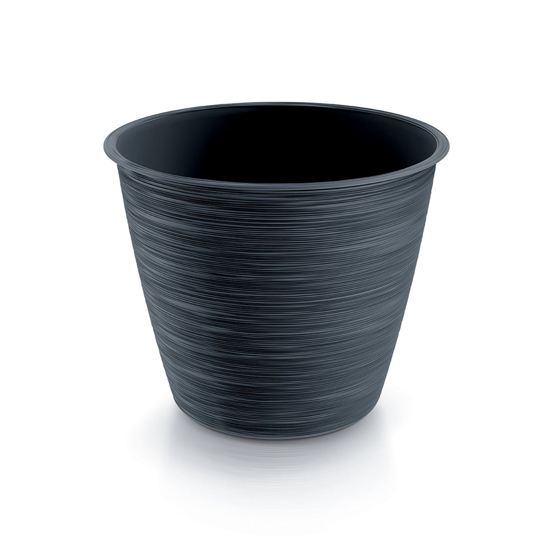 Prosperplast Furu Round Flower Pot DFO240-S433 - anthracite colored