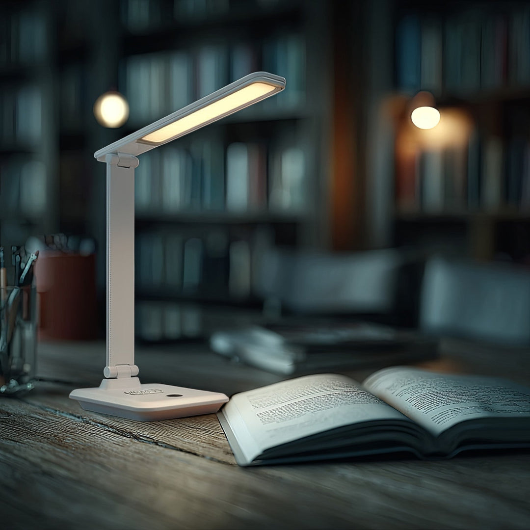 Maclean MCE616 Dimmable LED Desk Lamp Desk Lamp 9W with Induction Qi Charger Adjustable Ligth Temperature White