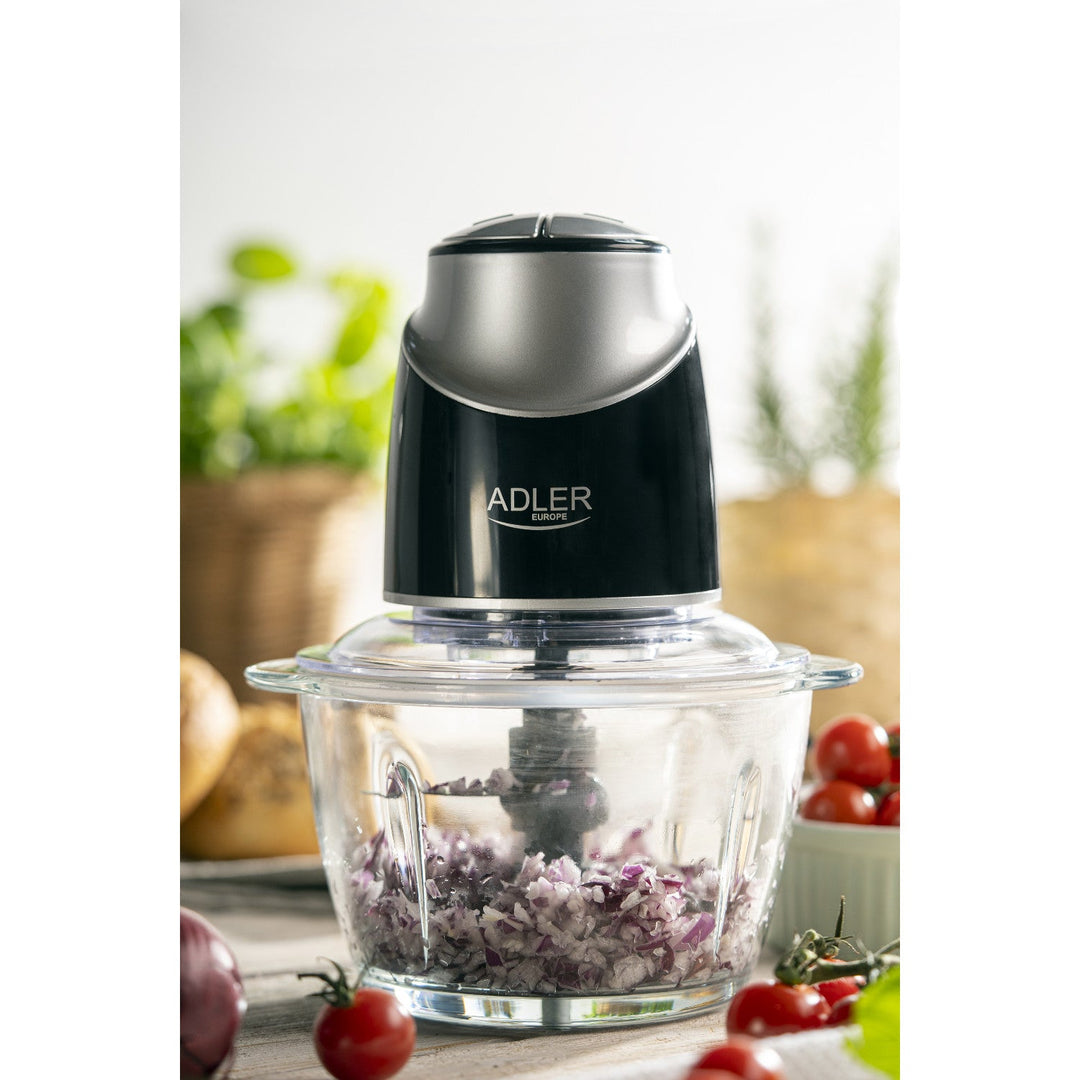 Shredder with glass bowl Adler AD 4082 300W stainless steel blades