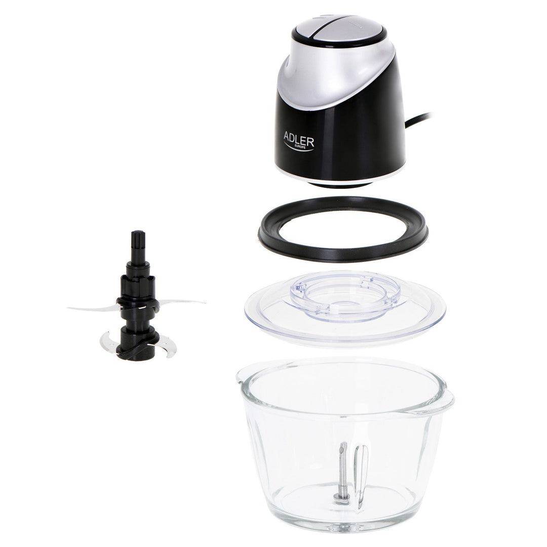 Shredder with glass bowl Adler AD 4082 300W stainless steel blades