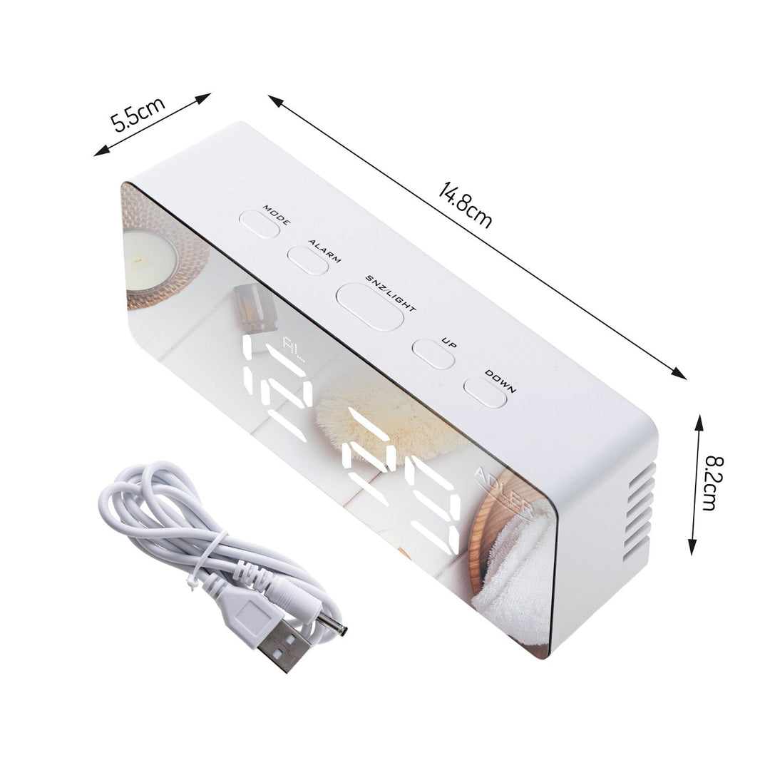 Alarm clock with LED display and thermometer Adler AD 1189 W
