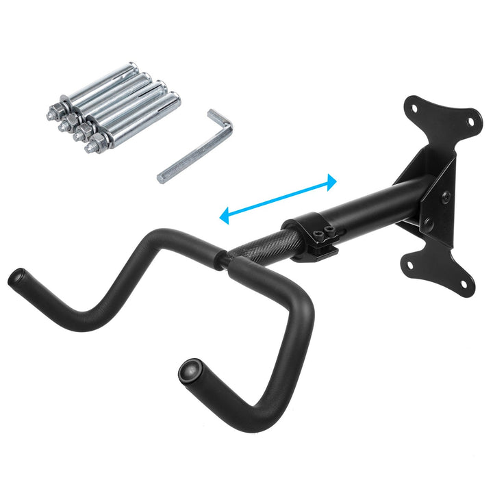 Maclean bicycle wall mount, horizontal, steel, max load 30kg, MC-431