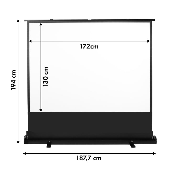 Maclean Electric Projection Screen, Wall or Ceiling Mount, 120", 240x180, 4:3, MC-593